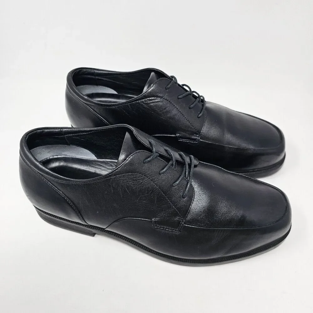 Propet‎ Executive Walker Leather Dress Shoes Mens Size 14 M1207 Black Oxfords